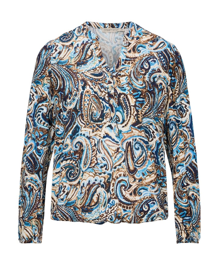 Dames blouse blauw