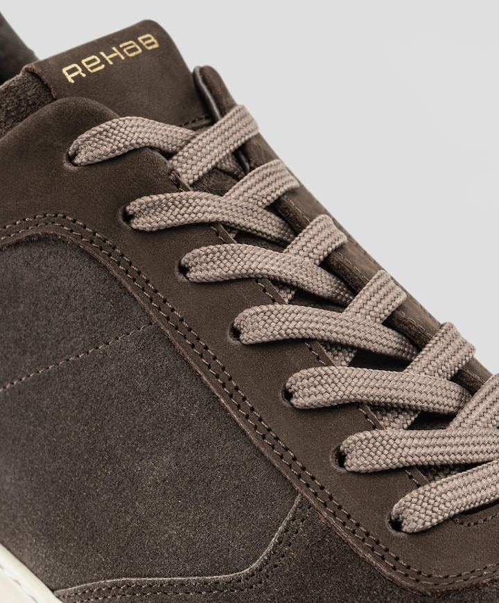 OLIVER MID SUE NUB heren sneakers grijs