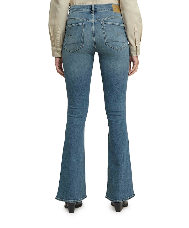 3301 Flare Wmn dames jeans blauw