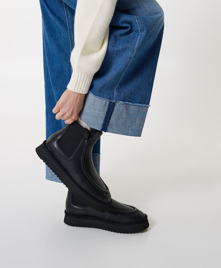 dames enkellaarzen zwart