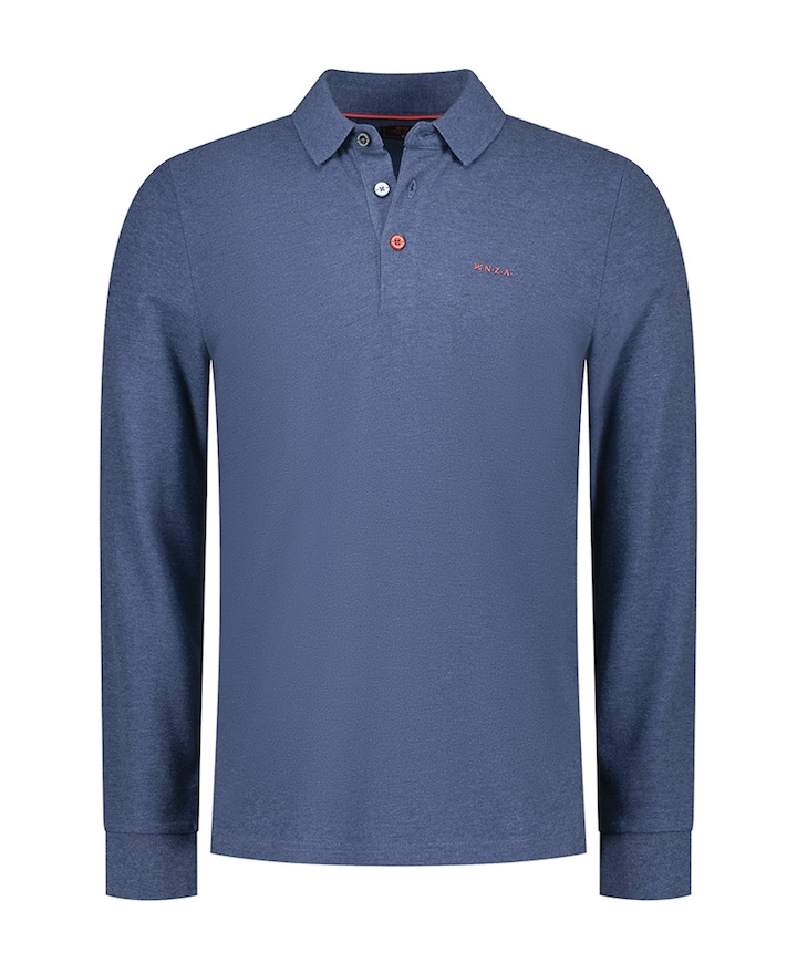 Heren polo blauw