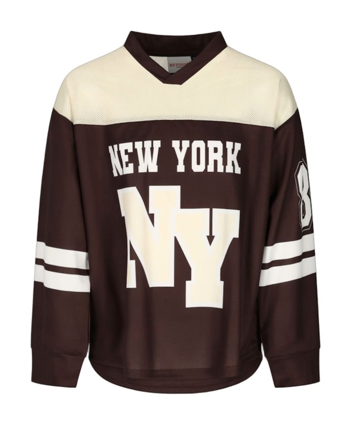 Meisjes longsleeve bruin