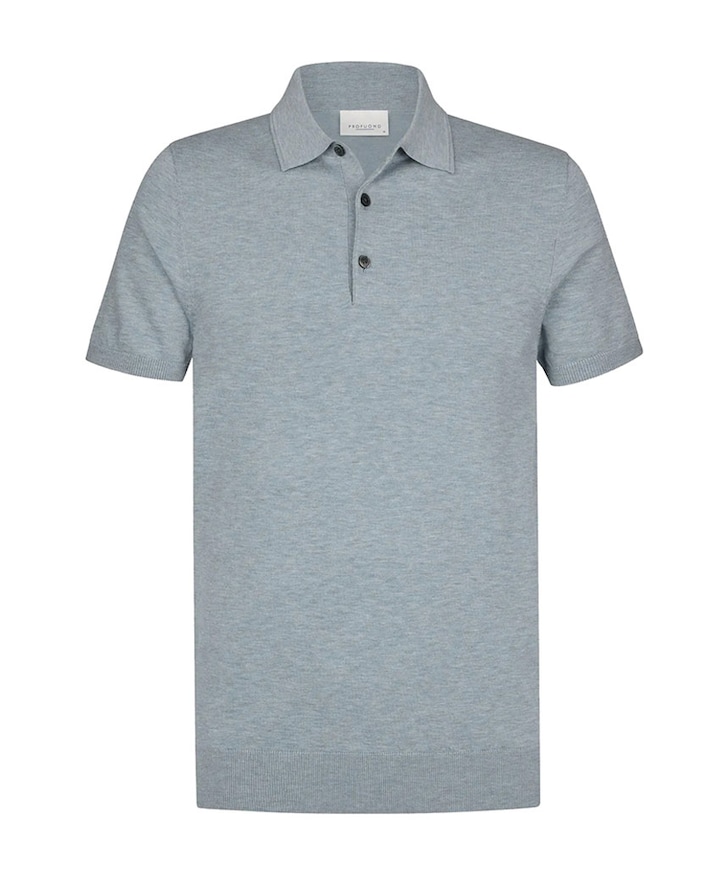 Heren polo blauw