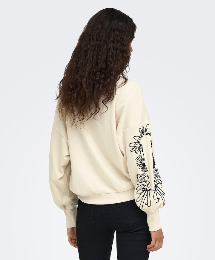 Dames sweater ecru