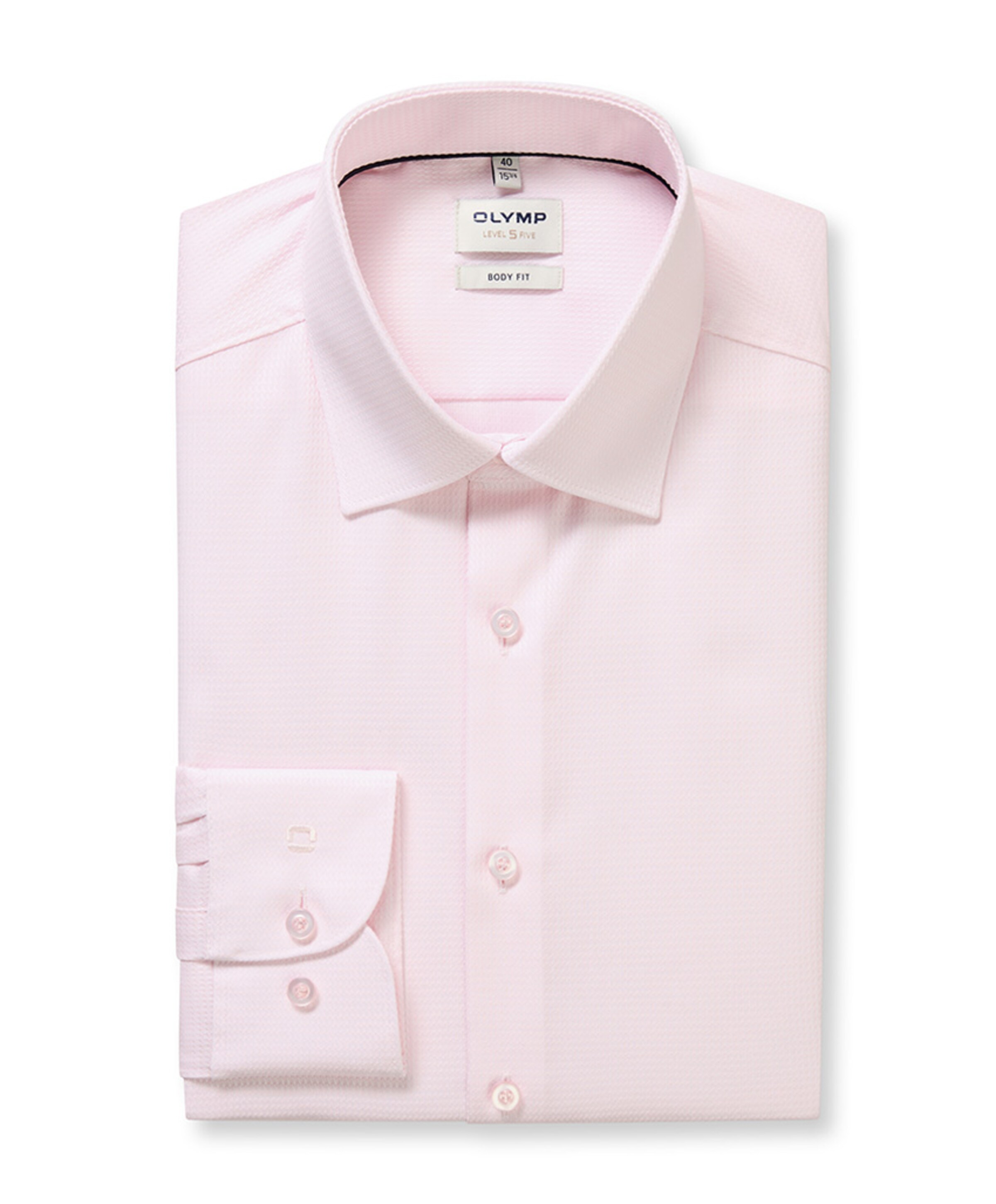 Heren overhemd extra lange mouw roze