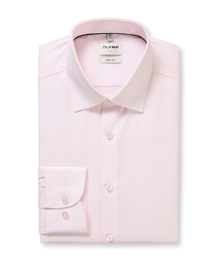 Heren overhemd extra lange mouw roze