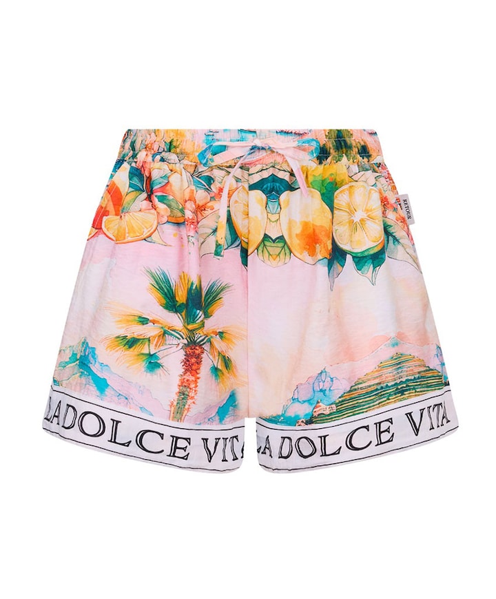 Fee meisjes korte broek oranje