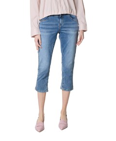 Suze Midstone L23 dames capri broek blauw