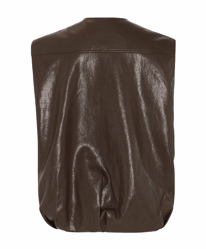 Dames gilet bruin