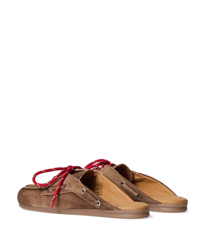 Boat Loafer Mule  dames clogs bruin