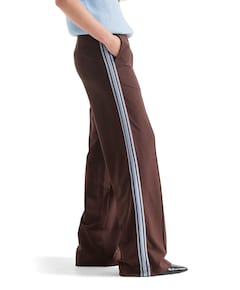 ALEIDAS HVM 404 wide leg tape at side dames broek bruin