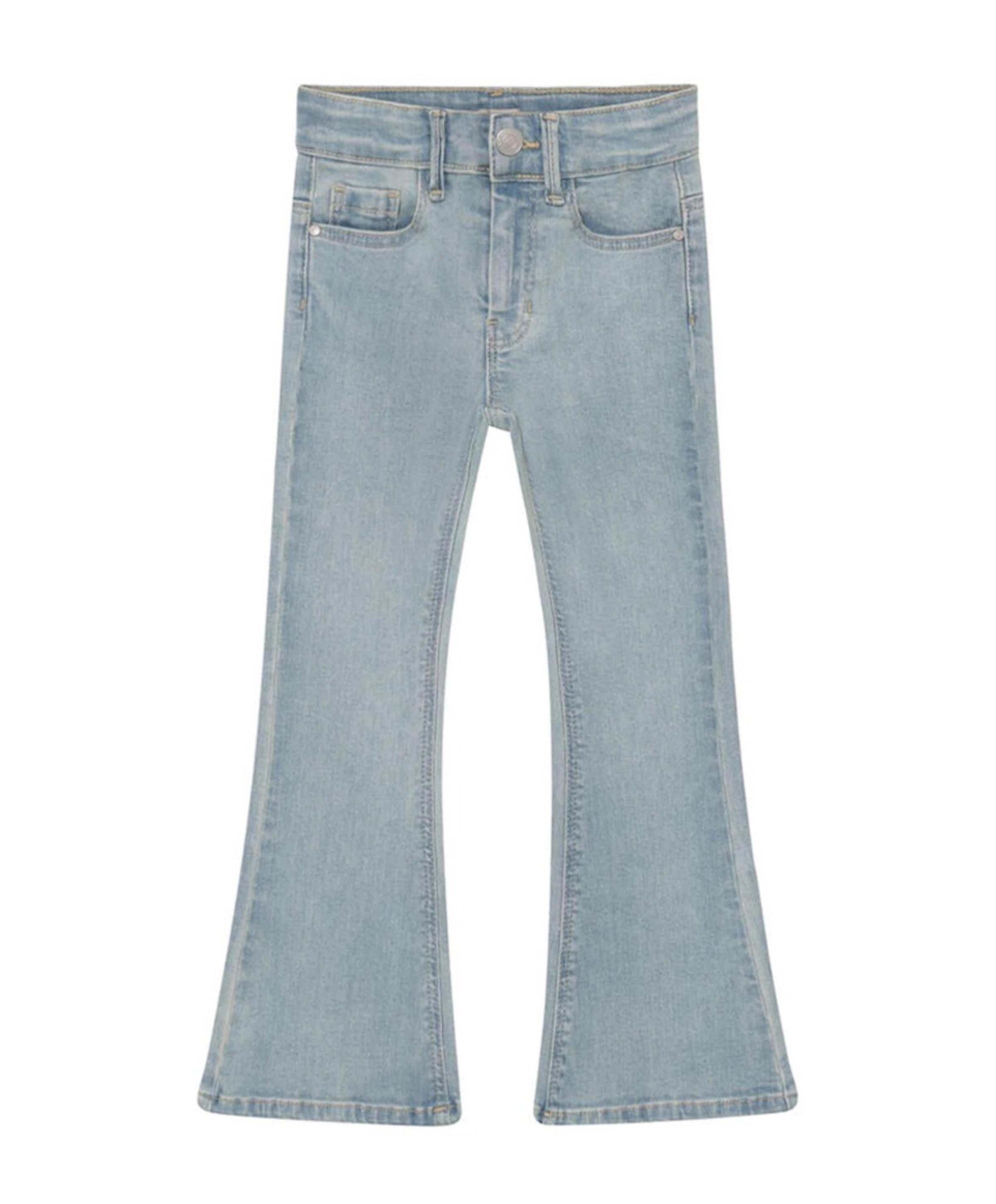 Denim Flared Fit Bow meisjes jeans blauw