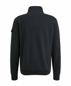 Heren trui met rits blauw