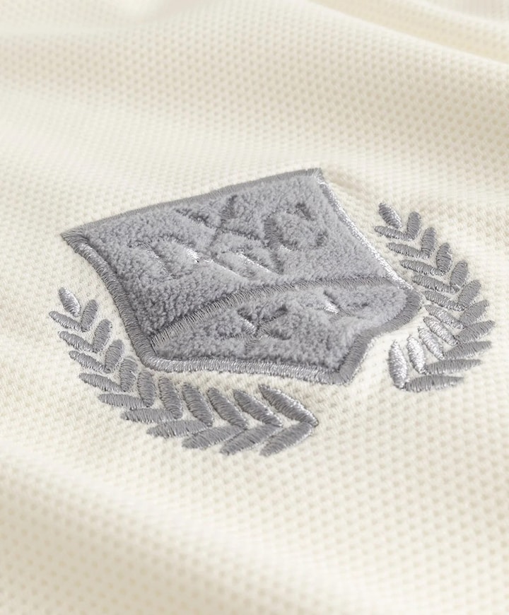 Heren polo ecru