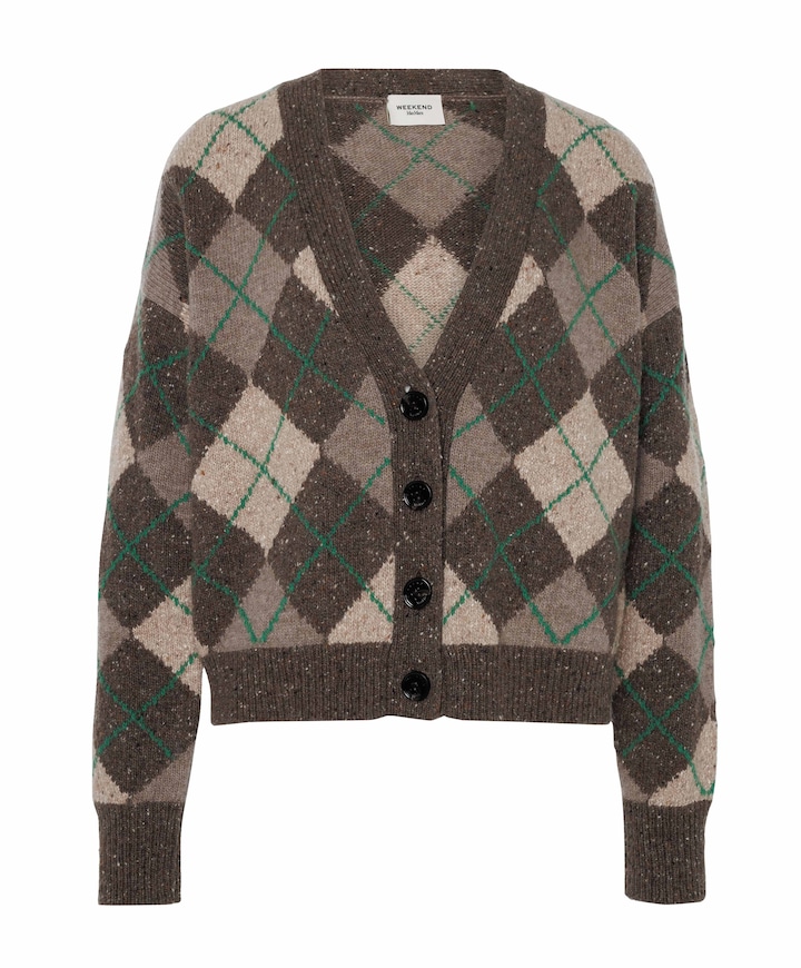Dames vest bruin