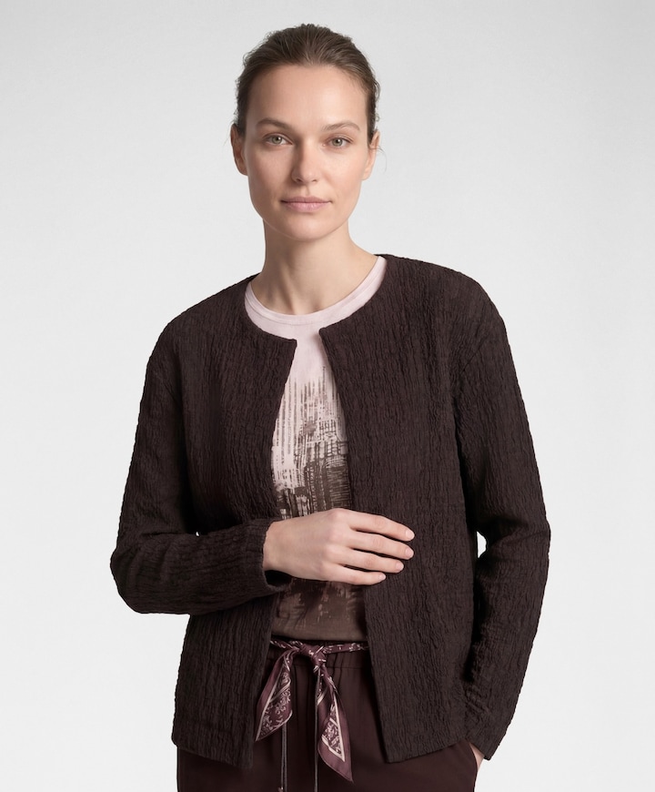 Dames vest bruin