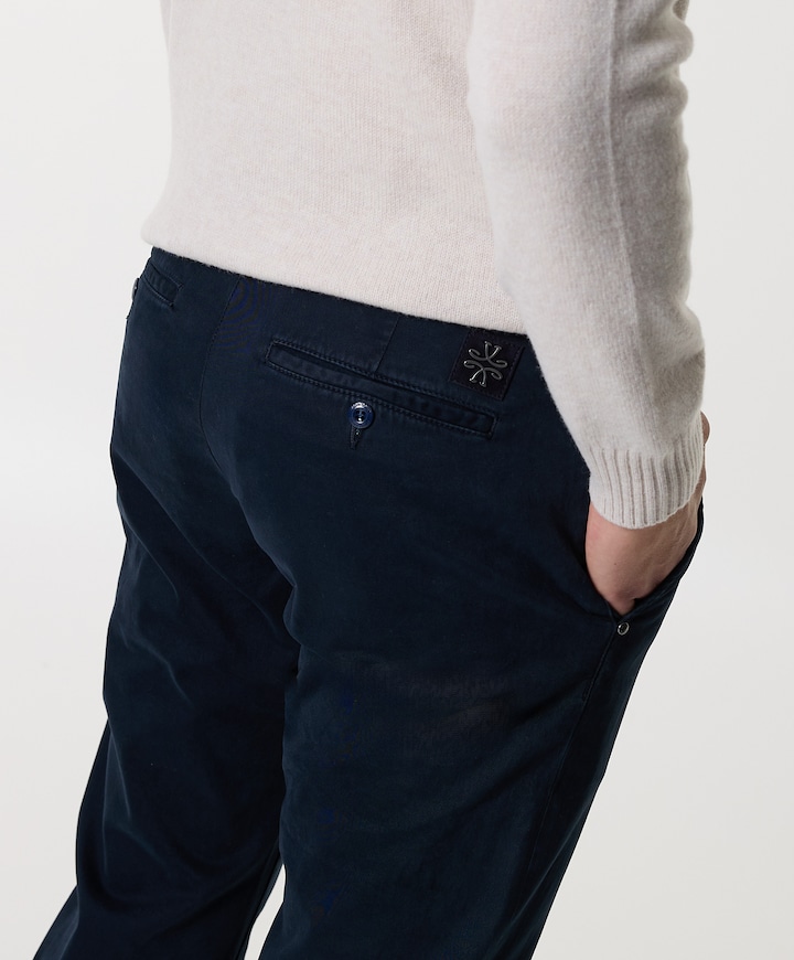 Bobby Slim Fit broek blauw