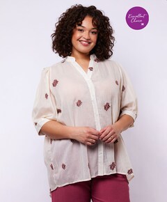 Dames blouse beige