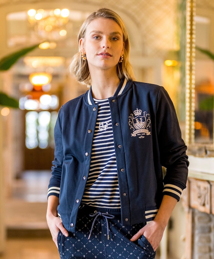 Dames jas blauw