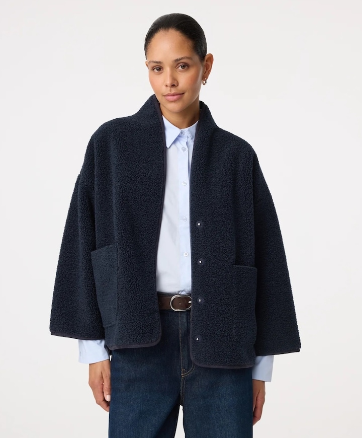 Dames jas blauw
