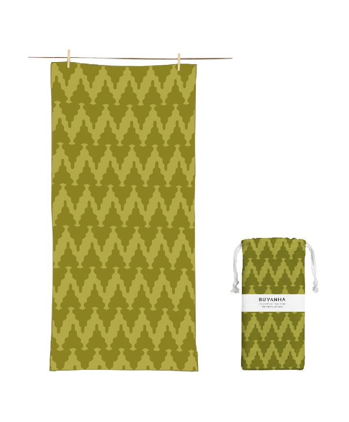 Badlaken medium groen