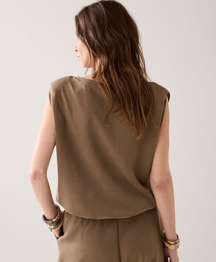 Dames top beige