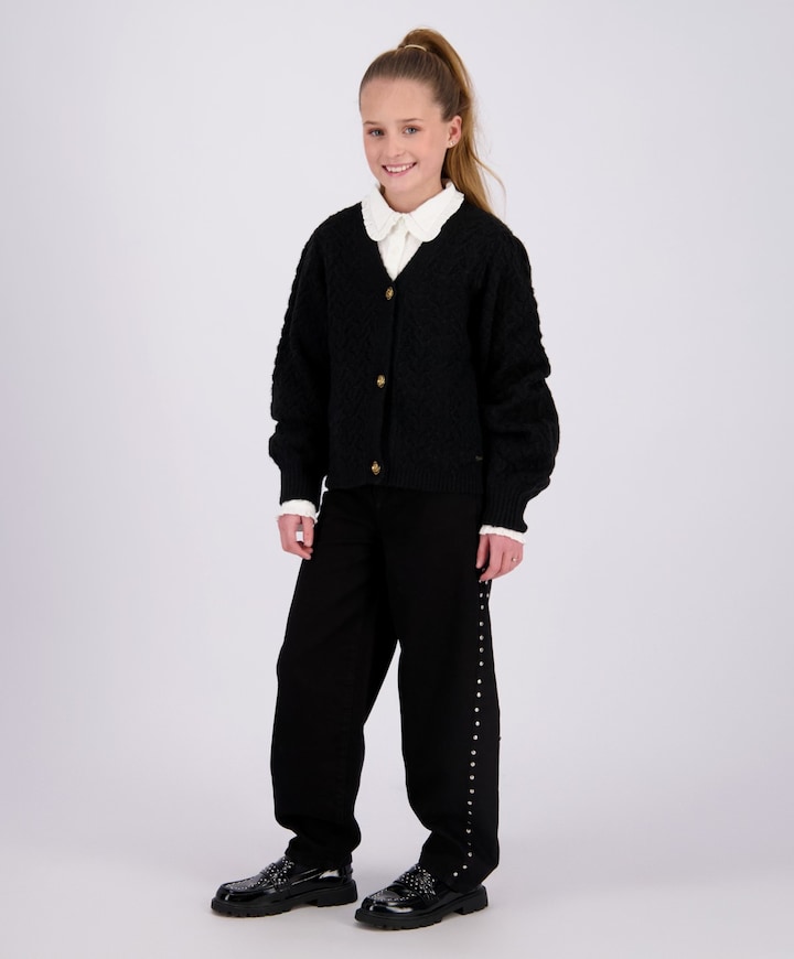 Meisjes vest zwart