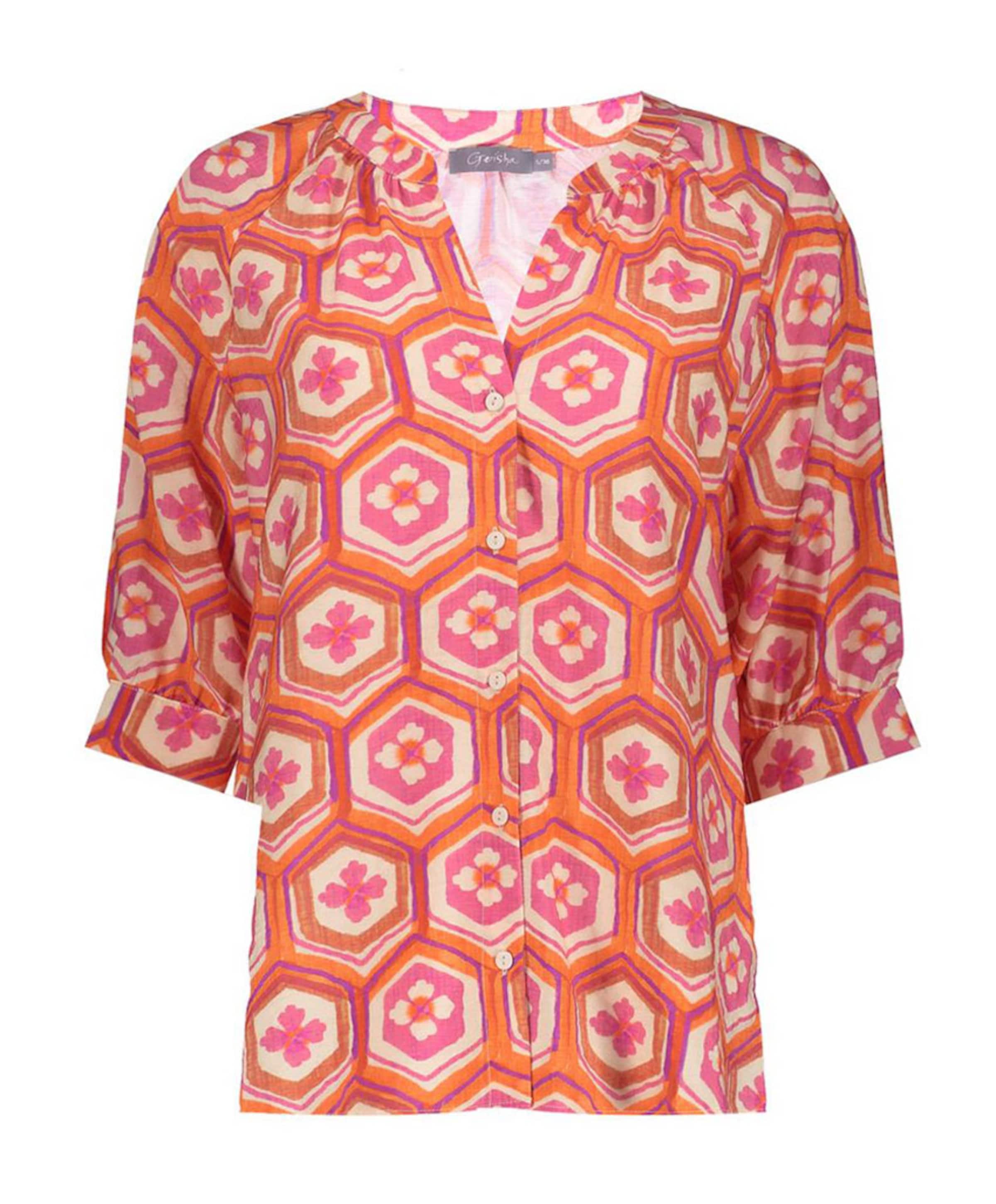 Dames blouse oranje