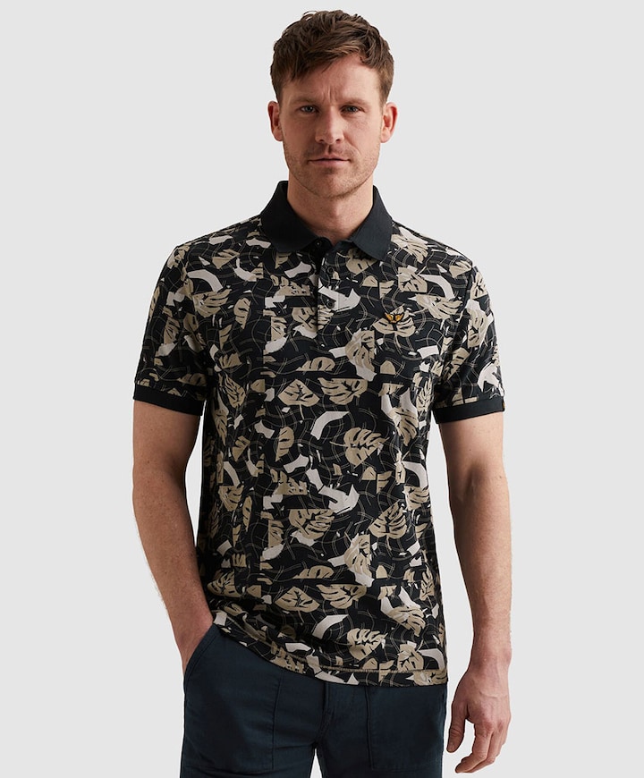 Heren polo grijs