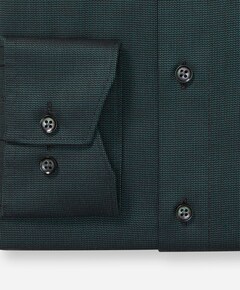 Heren overhemd lange mouw groen