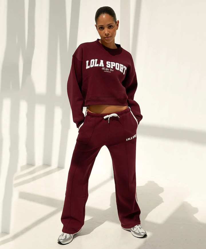 Jade dames trainingsbroek bordeaux