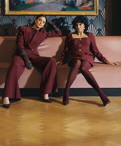 Dames jurk bordeaux