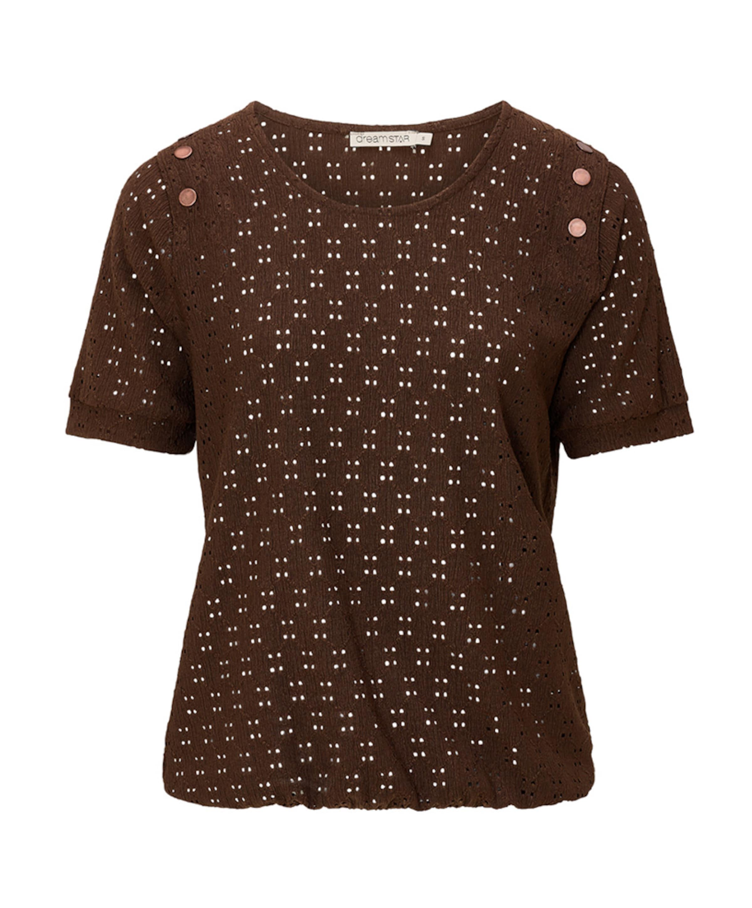 Dames T-shirt bruin