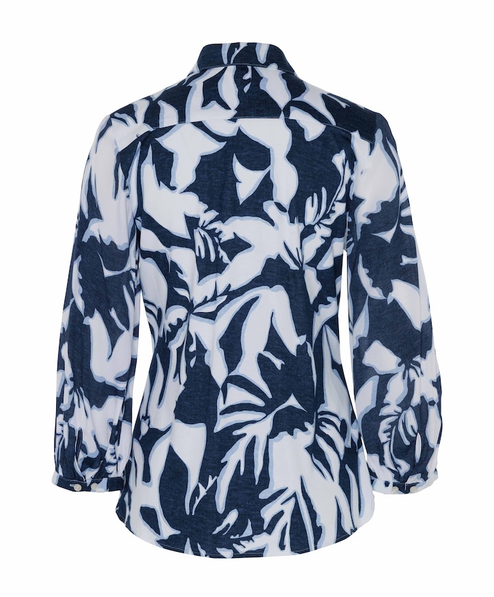 Dames blouse blauw