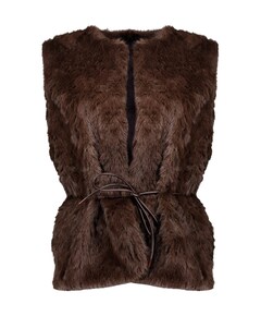 Dames gilet bruin