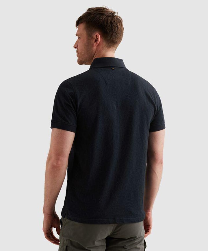 Heren polo blauw