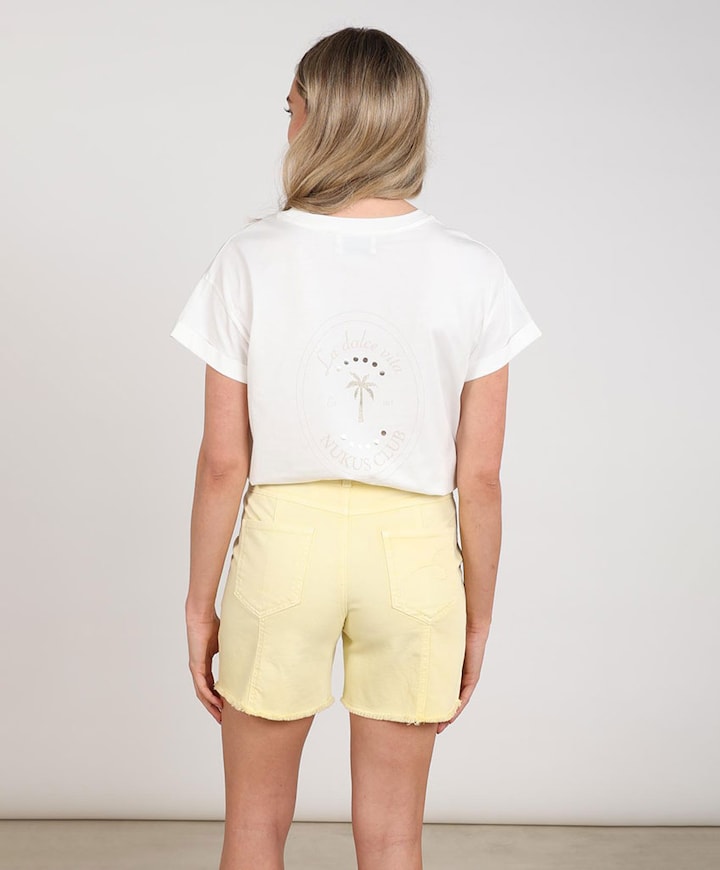Dames T-shirt ecru
