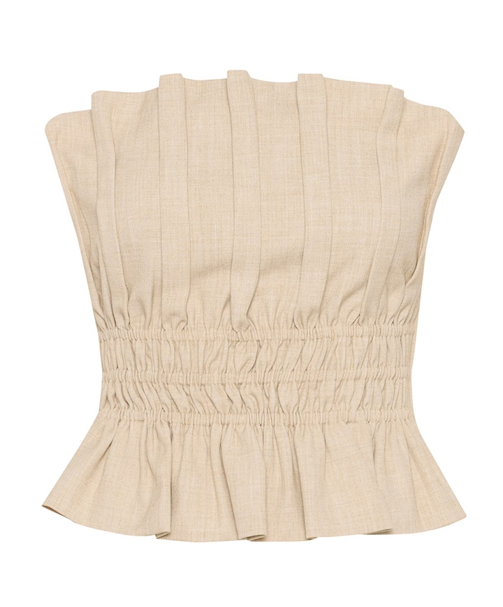 Dames top beige