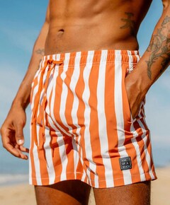 Heren zwemshort brique