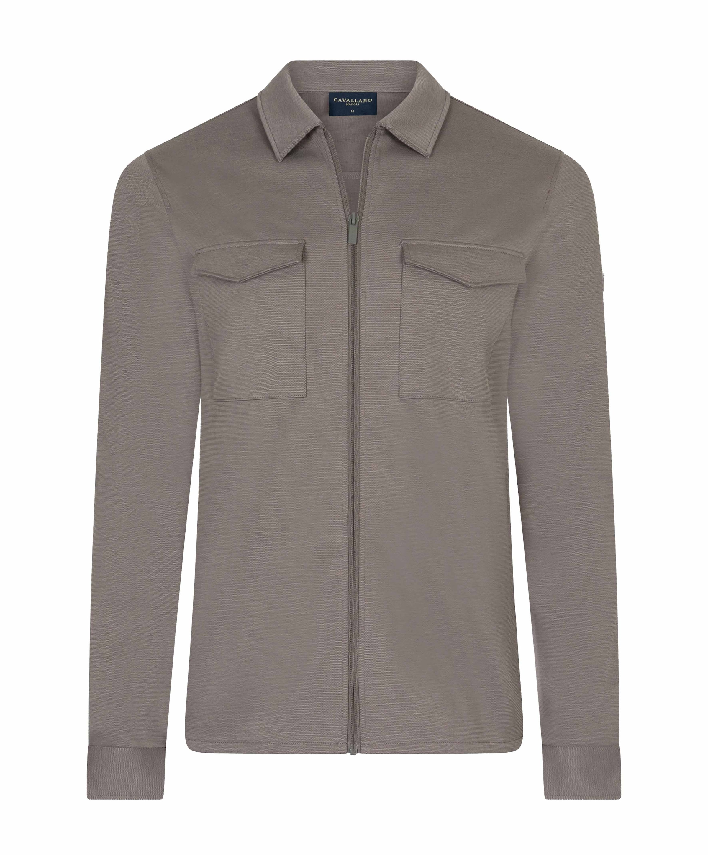 Heren overshirt beige
