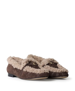 dames loafers bruin