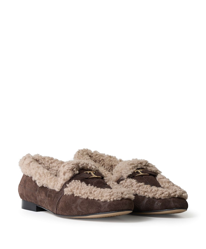 dames loafers bruin