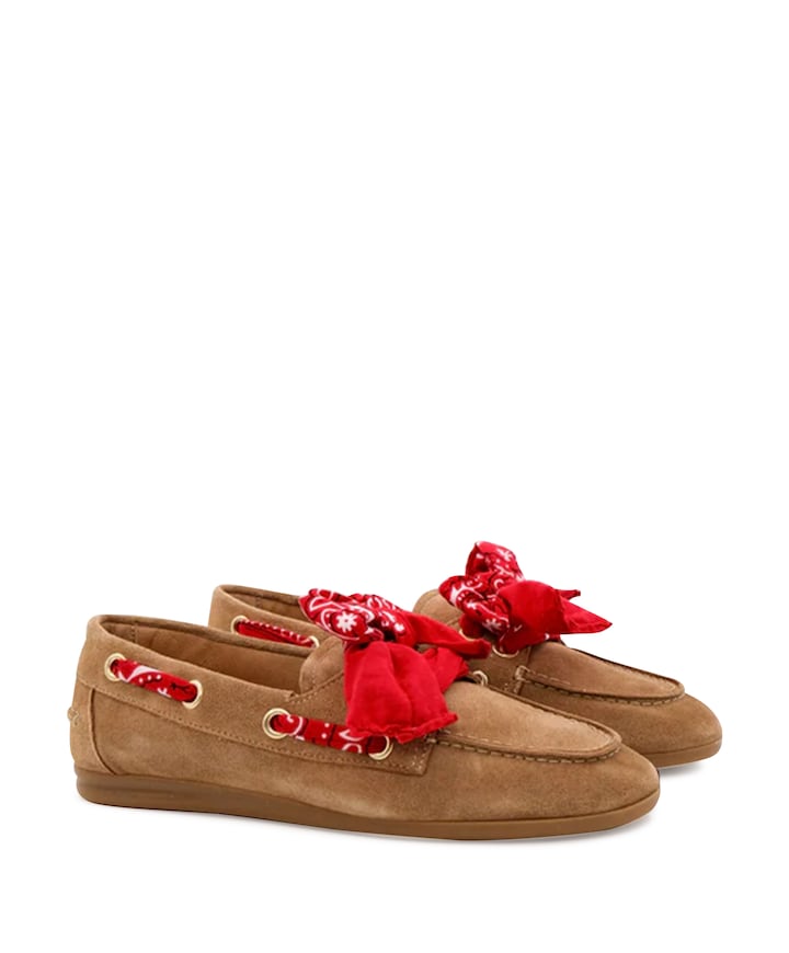 Dames mocassins beige