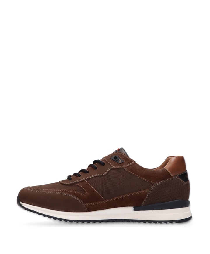 Filmon leather heren sneakers bruin