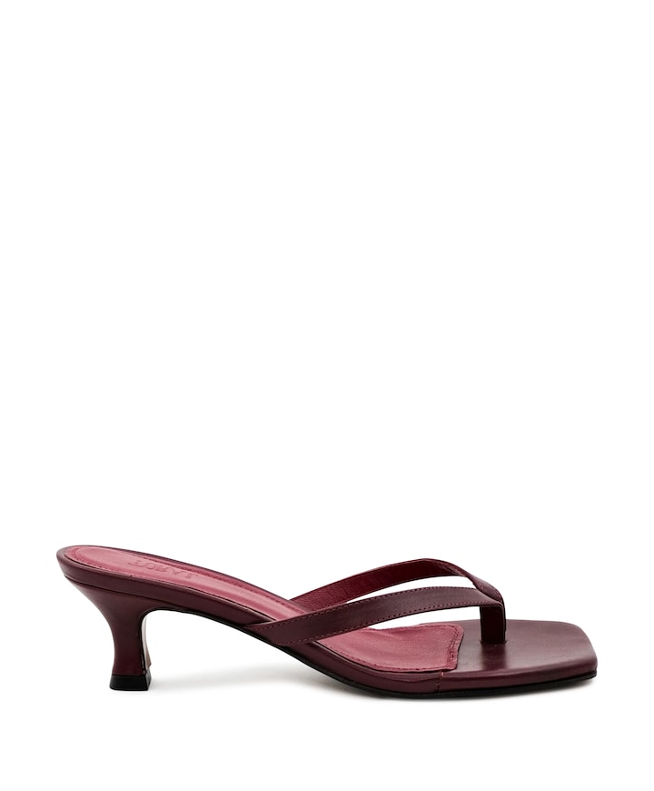 dames sandalets bordeaux