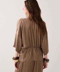 Dames blouse beige