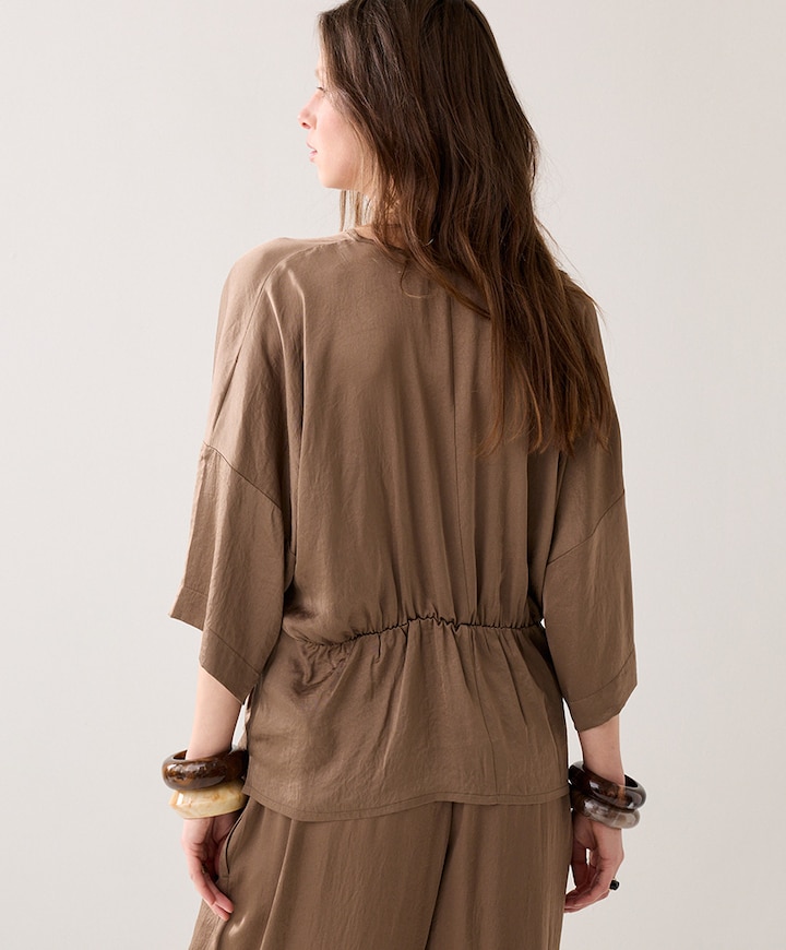 Dames blouse beige