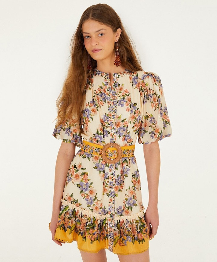 Dames jurk beige