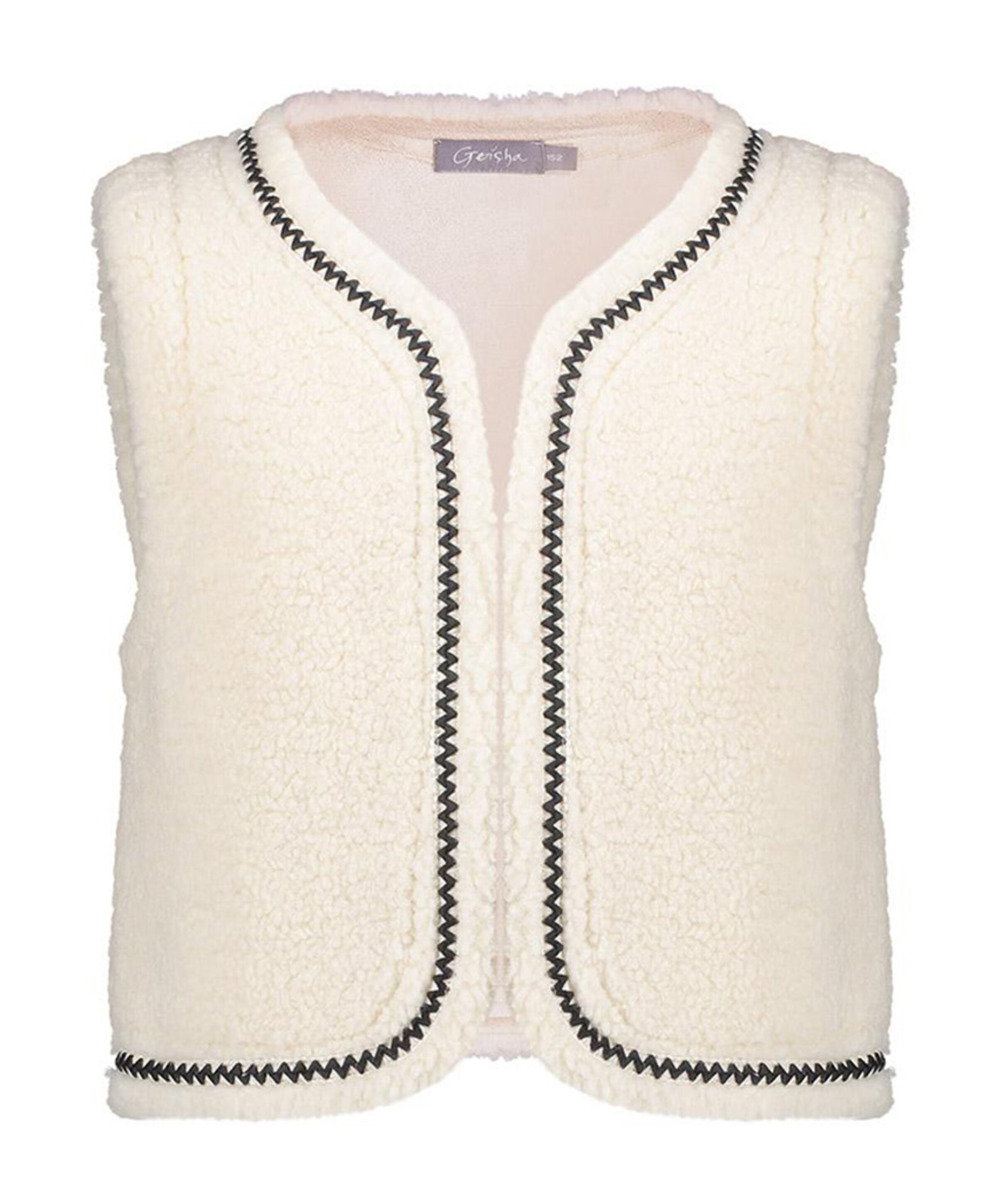 Meisjes gilet ecru