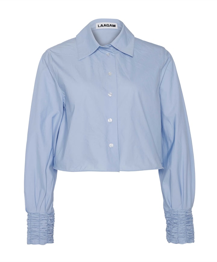 Dames blouse blauw